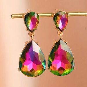 NEW - Multicolor Teardrop Earrings